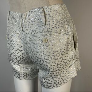 Club Monaco Metallic High Waist Shorts 2